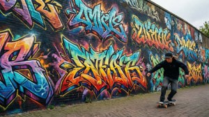 Urban Graffiti Wall