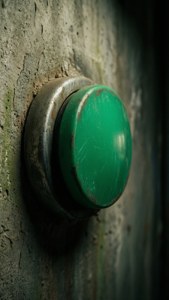 Urban Green Push Button
