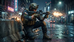 Urban Night Firefight