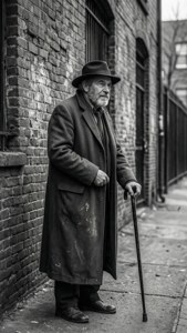 Urban Portrait with Cane