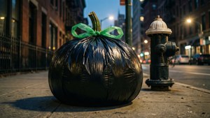 Urban Pumpkin Trash Bag