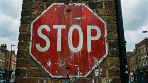 Urban Stop Hand Mural