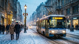 Urban Winter Evening