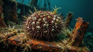 Urchin on Shipwreck