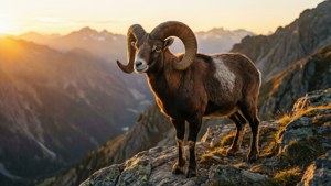Urial at Sunrise