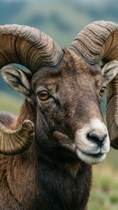 Urial Portrait Close-Up