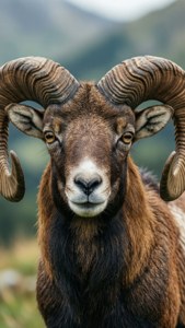 Urial Ram Portrait