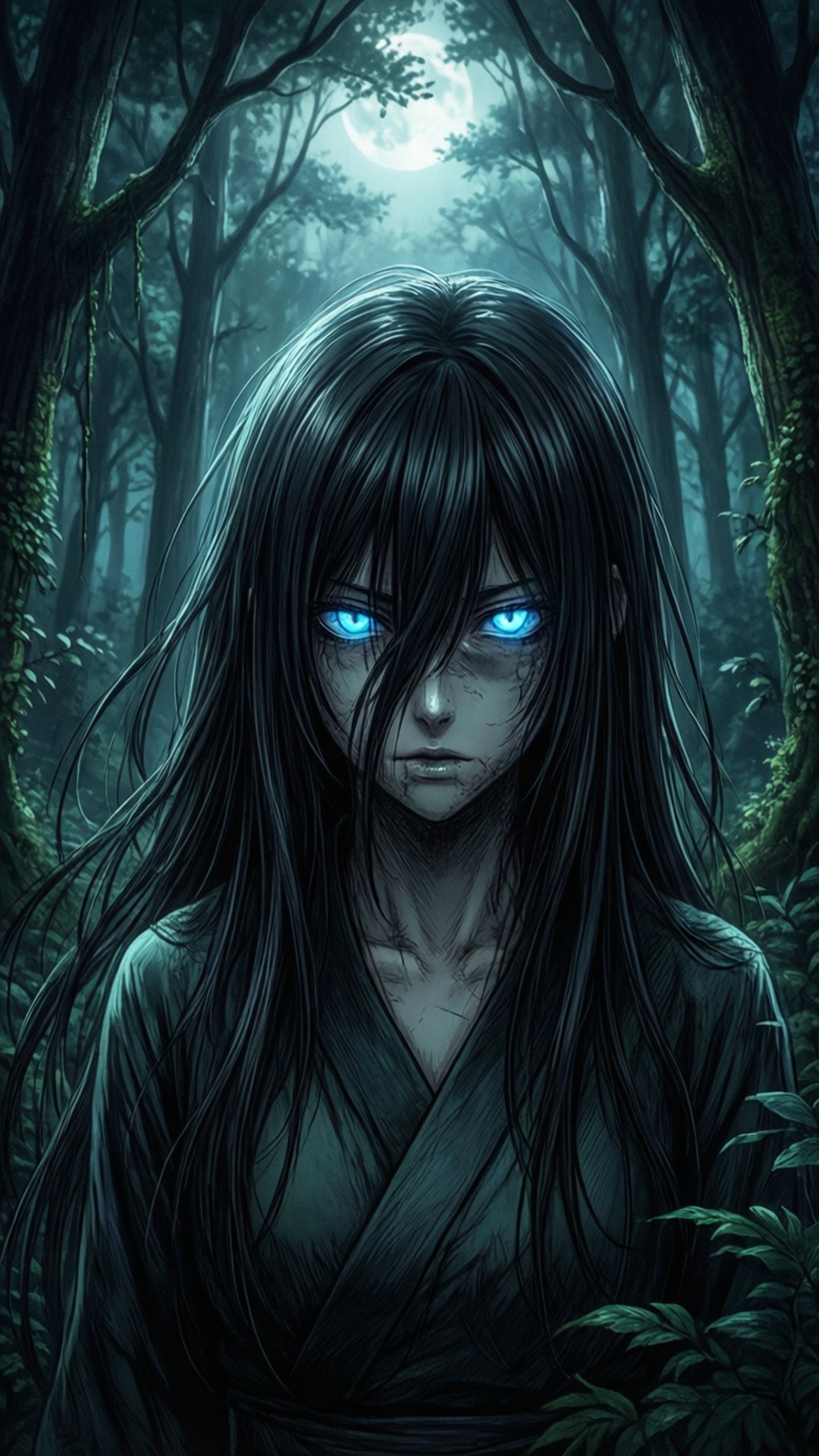 Ushio in the Moonlight by Wallpapers.art Studio