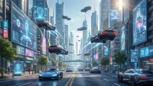 Utopian Futuristic Street