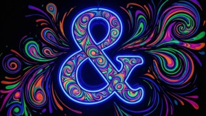 UV Ampersand Psychedelic