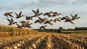 V-Formation Over Cornfield