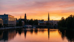 Västerås Sunset Skyline