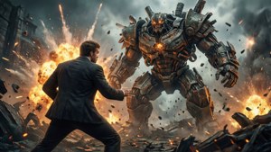 V1 vs Giant Mech