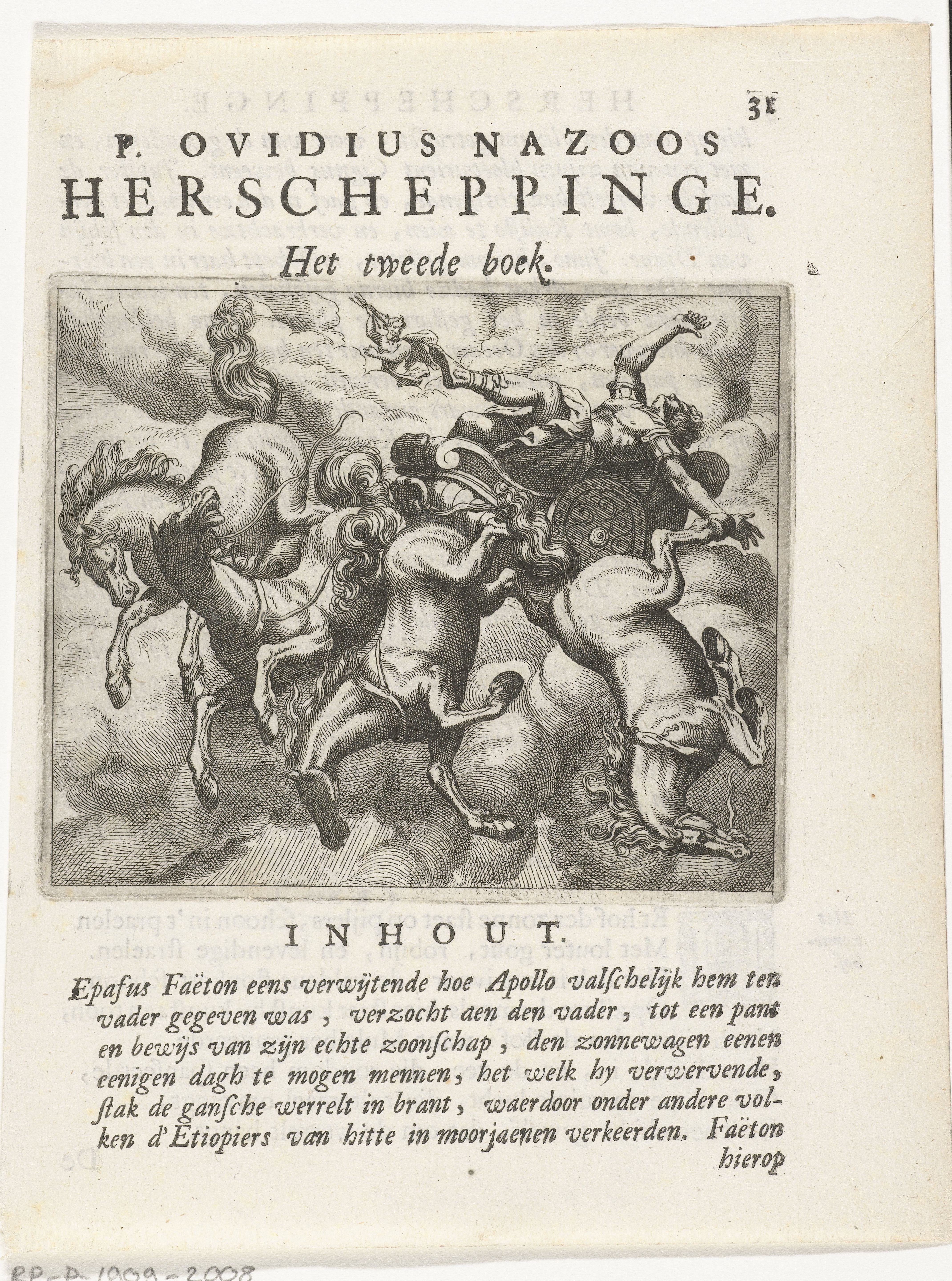 Val van Phaëthon by Abraham Bloteling