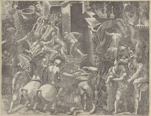 Val van Troje en de ontsnapping van Aeneas