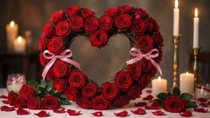 Valentine Heart Wreath