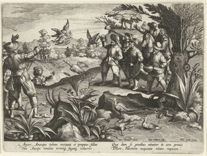 Valkenjacht op eenden en ganzen