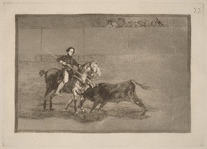 Valor varonil de la celebre Pajuelera en la de Zaragoza (Manly Courage of the Celebrated Pajuelera in the Ring at Saragossa)