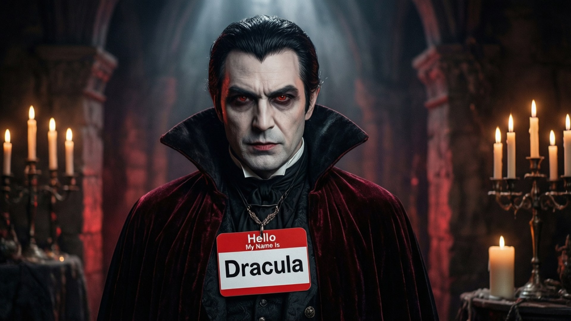 Vampire Noble Name Tag by Wallpapers.art Studio
