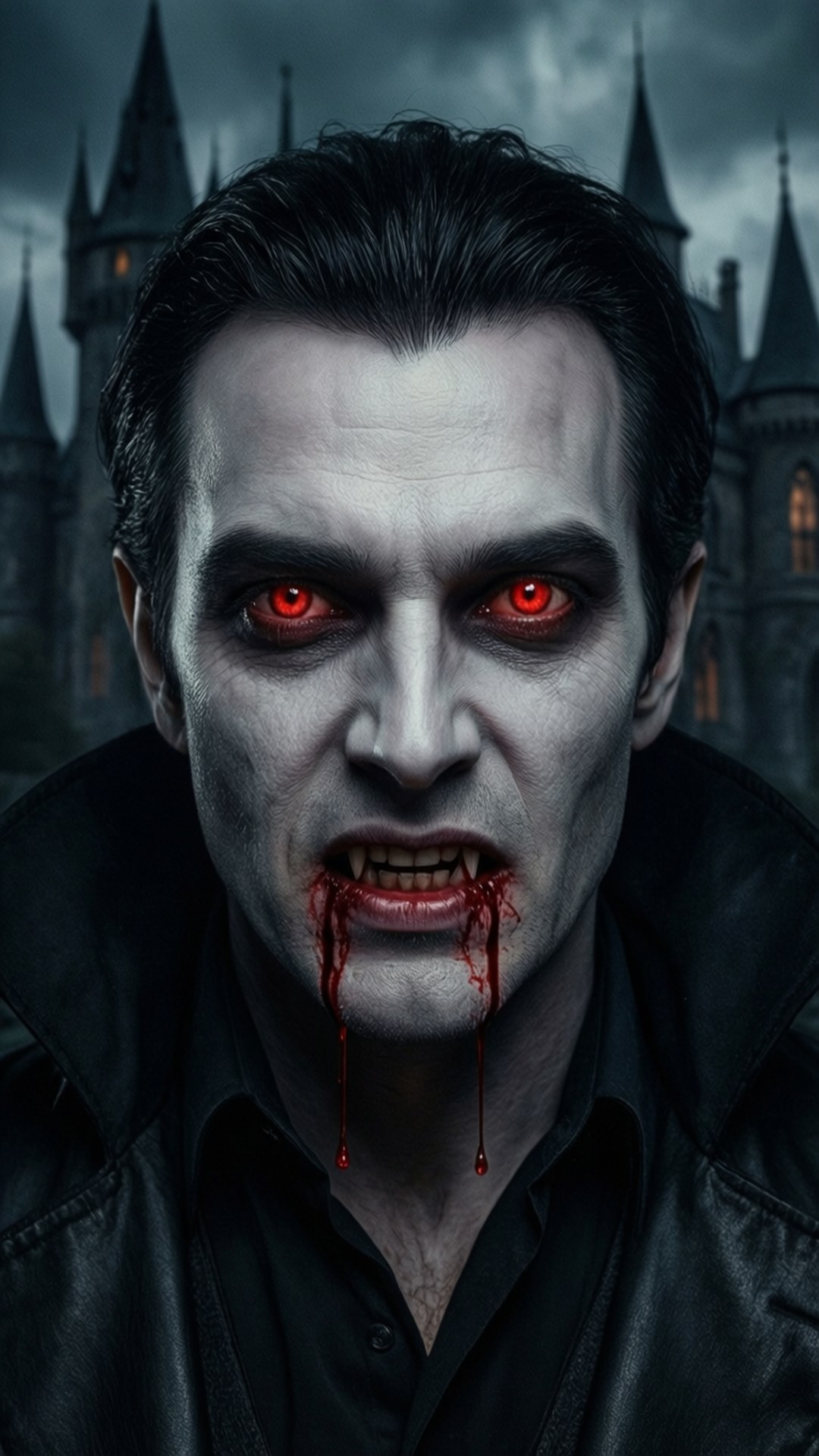 Vampire Red Gaze by Wallpapers.art Studio