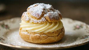 Vanilla Custard Cream Puff