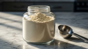 Vanilla Protein on Marble