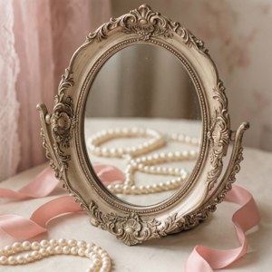 Vanity Mirror Pearls