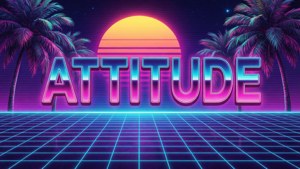 Vaporwave Attitude Grid