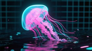 Vaporwave Jellyfish