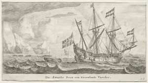 Various Ships and Views of Amsterdam (Verscheÿde Schepen en Gesichten van Amstelredam), Part II:  The Black Bear, a Greenland Whaler