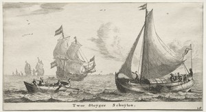 Various Ships and Views of Amsterdam (Verscheÿde Schepen en Gesichten van Amstelredam), Part II: Two Pier Boats