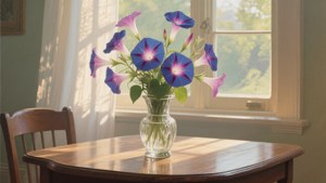 Vase Still Life Morning Glory
