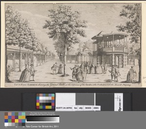 Vauxhall Gardens shewing the Grand Walk