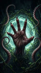 Vecna's Hand Through Gate