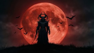 Vecna Silhouette Moon