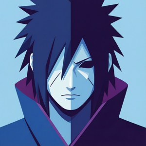 Vector Minimalist Sasuke