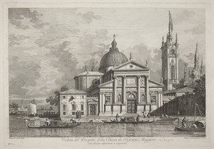 Veduta del Prospetto della Chiesa di S. Giorgio Maggiore
