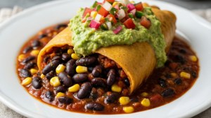 Vegan Chili Relleno Avocado Crema