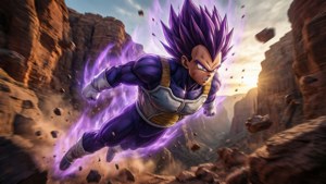 Vegeta Ultra Ego Flying