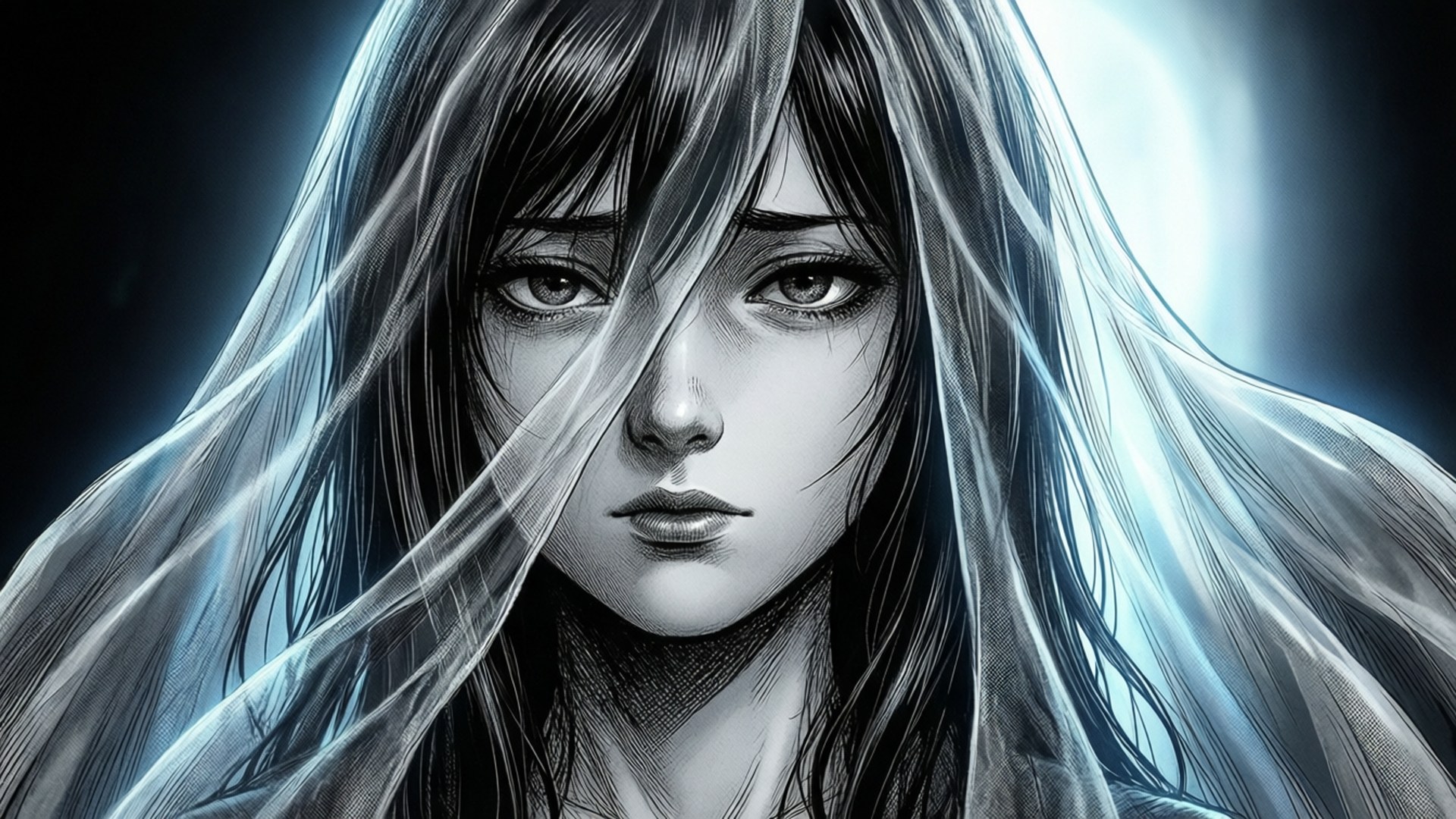Veiled Melancholy by Wallpapers.art Studio