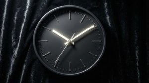 Velvet Backdrop Clock