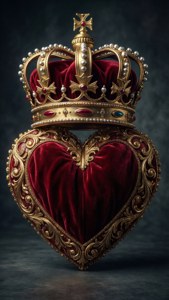 Velvet Crown Heart