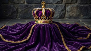 Velvet Drapery Crown