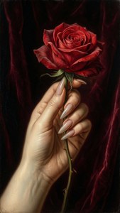 Velvet Rose Hand
