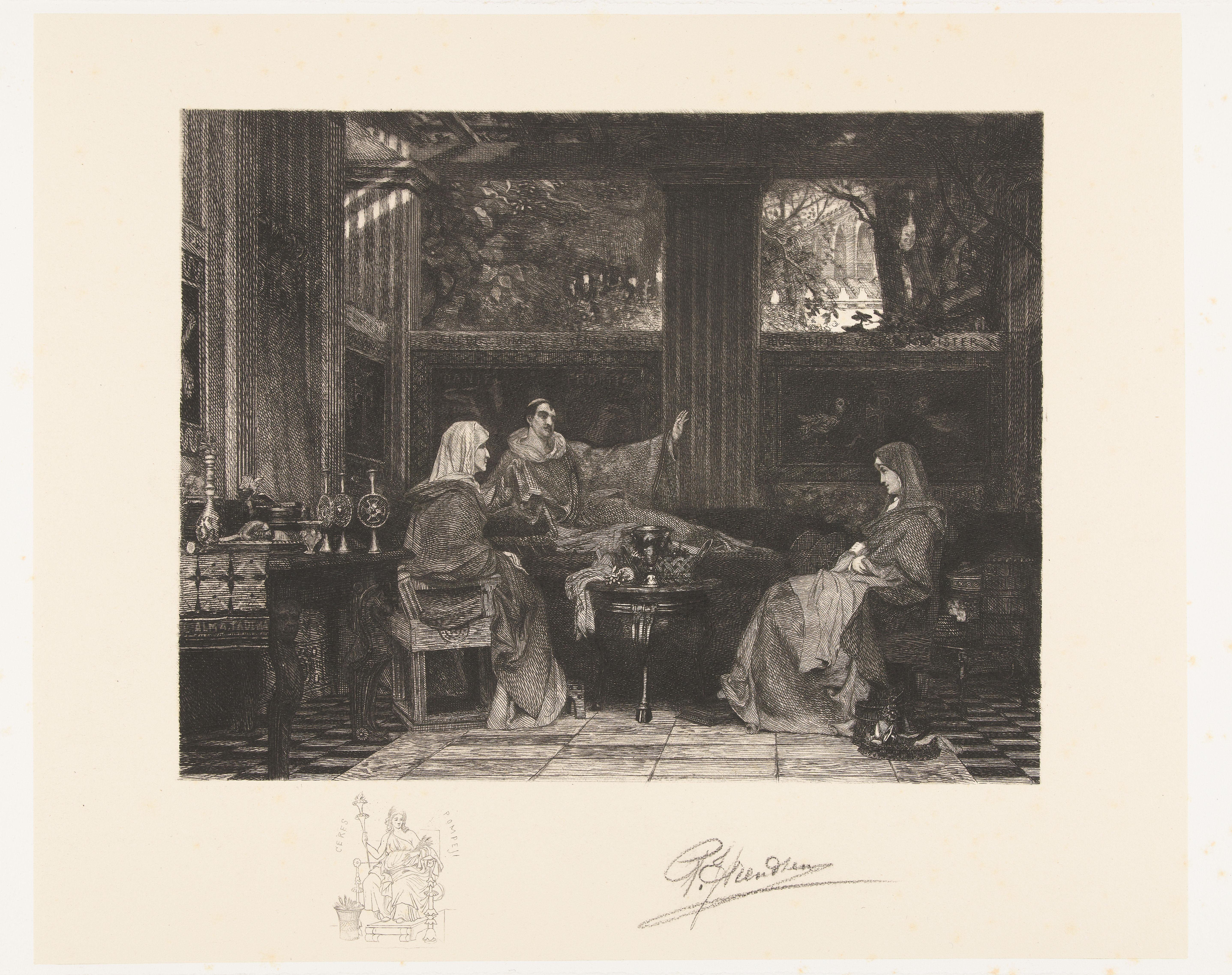 Venantius Fortunatus met de heilige Radegund van Thüringen by Petrus Johannes Arendzen