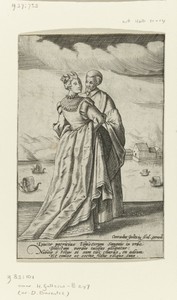 Venetiaans paar in modieuze kleding