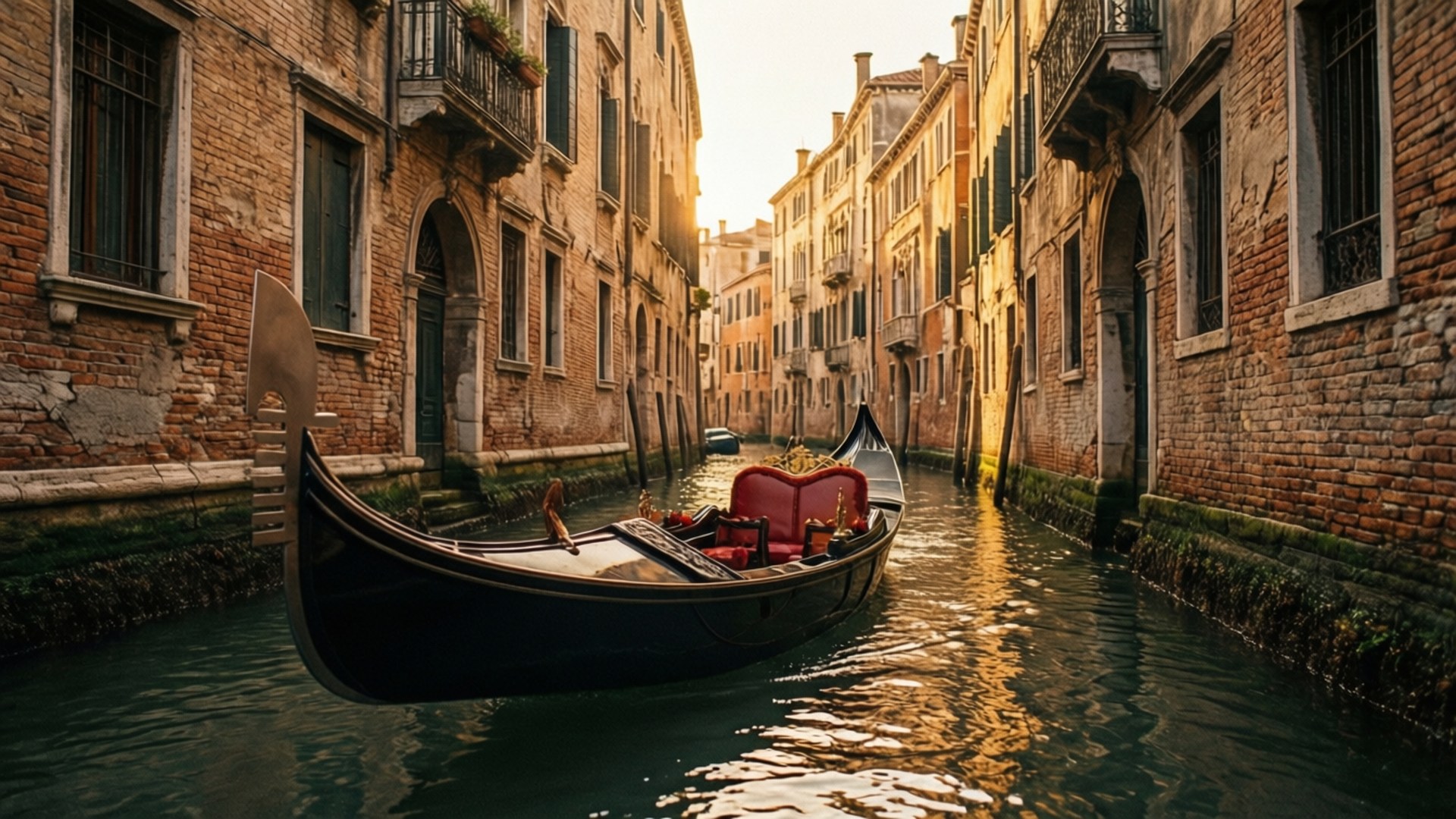 Venetian Gondola Romance by Wallpapers.art Studio