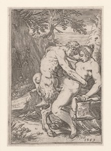 Venus en Amor in een landschap