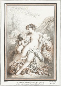 Venus en Amor met druiventros