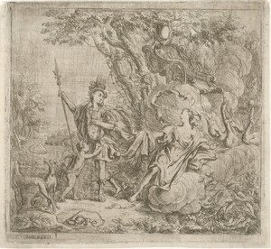 Venus tracht Adonis te weerhouden van de jacht